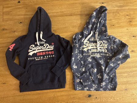 Set 2 Damen Superdry Hoodie, Gr. M