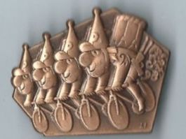 Fasnachtsplakette Basel, "Blaggedde" 1998 (Bronce)