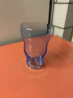 Wunderschöne Glas Vase blau H20cm guter Zustand,60-er Jahre 