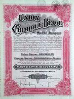 Union Chimique Belge SA, Bruxelles - 1937