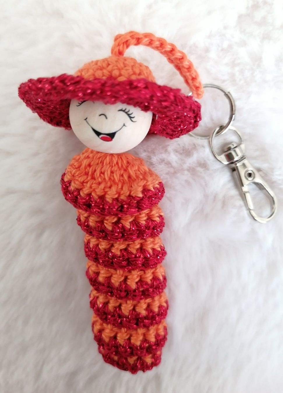 Tutte le decorazioni: Handgemacht Glückswürmchen 3 Stück Orange – Nuovo e nell'imballaggio originale da Rümlang venduto da TRICE67 3