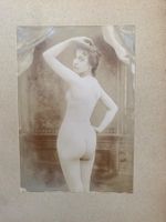 Historischer Fotoabzug Akt um 1900