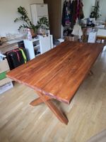 Massiver Teak- Holztisch, frisch geölt, neuwertig 200x100cm