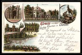 Litho Basel, Zoologischer Garten, Elefan