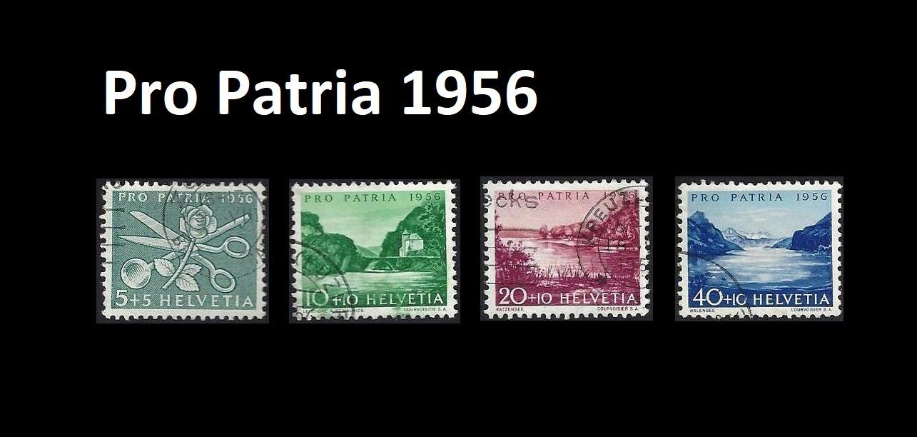 Tutti i francobolli: Pro Patria 1956, gestempelt – Usato da Baar venduto da W47