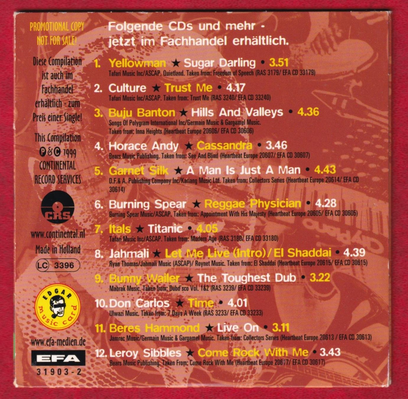 CDs: Dread Beat & Riddims Volume 3 - Various Reggae (CD) – Gebraucht aus Zürich von Pfluftl2000 1