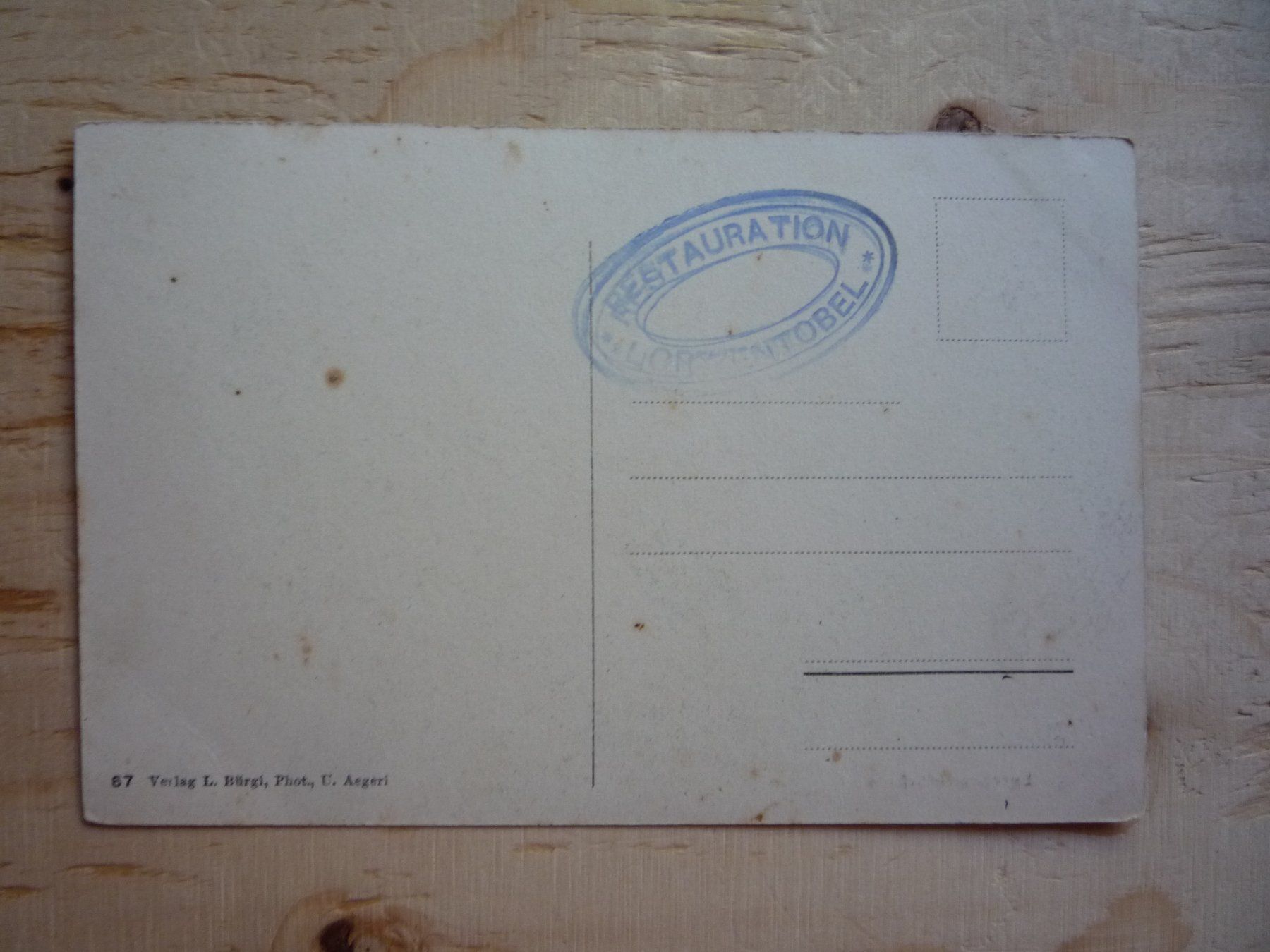 Cartoline postali: Lorzentobelbrücke, 67 – Usato da Rieden SG venduto da Brockehuesli 1