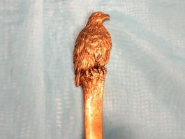 Kunstvoll gefertigter Brieföffner, Messing, 26.5cm