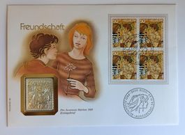Numisbrief Freundschaft mit Silbermedaille ab 1 Fr. !!