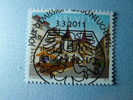 2011 Sondermarke 1381 Ersttag Vollstempel 1000 J. Neuchatel