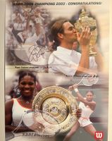 Wimbledon Champions 2003-Plakat m. Unterschr. Roger Federer