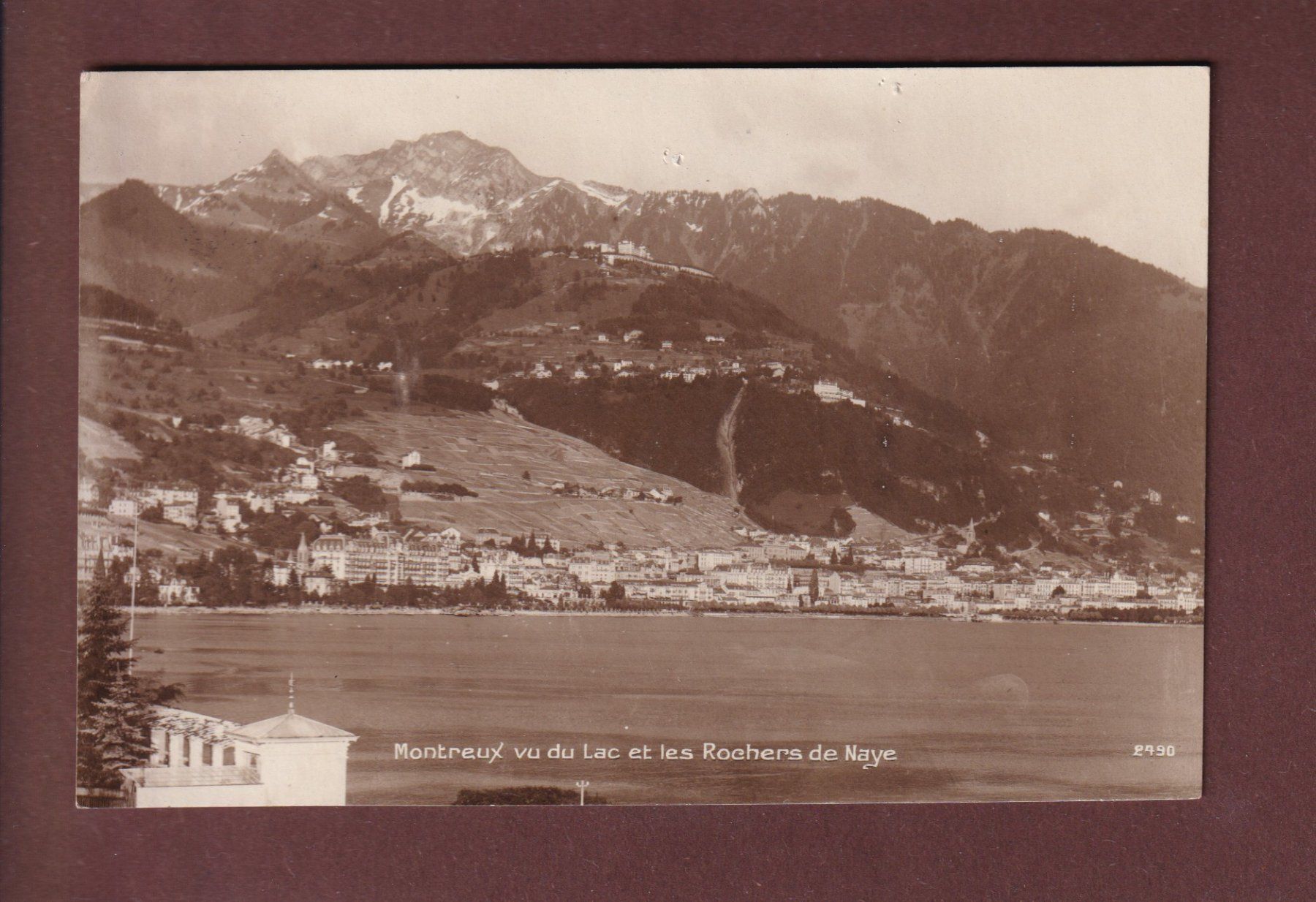 Ansichtskarten: MONTREUX vu du lac - 1923 – Gebraucht aus Pully von nicecards