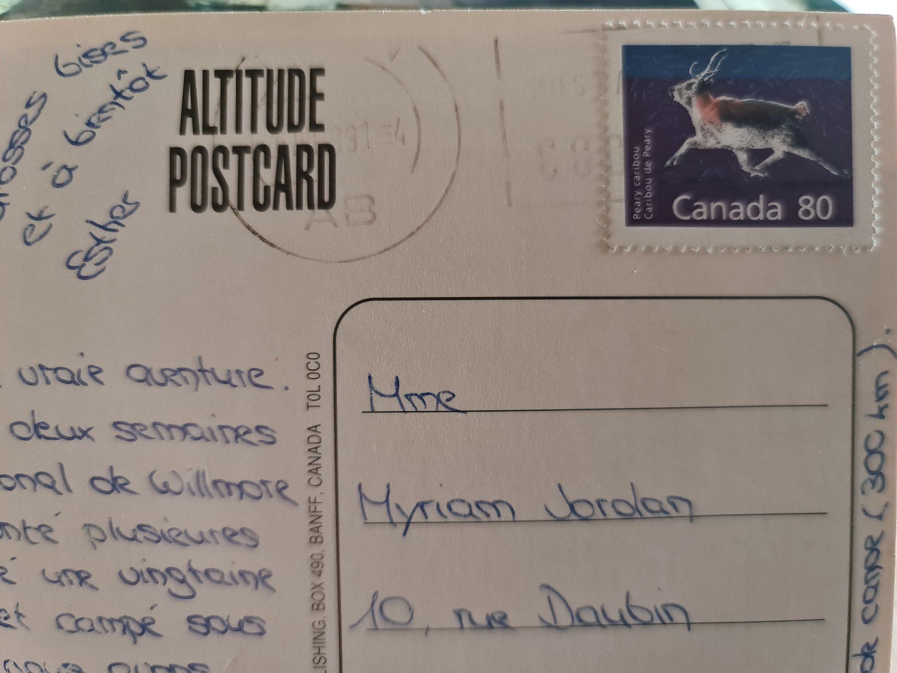 Cartoline postali: Ansichtskarte Moraine Lake Kanada – Usato da Dintikon venduto da Vexi 1