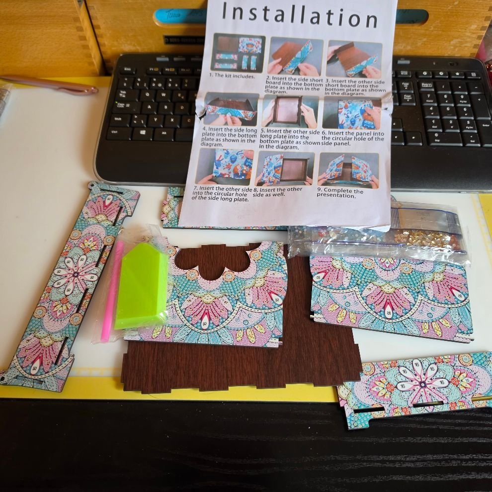 Kit bricolage: DIAMOND PAINTING BOX – Nuovo e nell'imballaggio originale da Dintikon venduto da bonita099