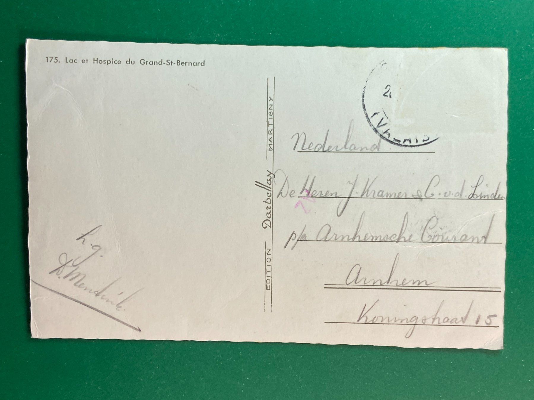 Cartoline postali: Lac et Hospice du Gd-St-Bernard – Usato da Steg VS venduto da danwer74 1