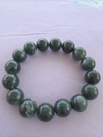 Armband mit Steinen natur grün