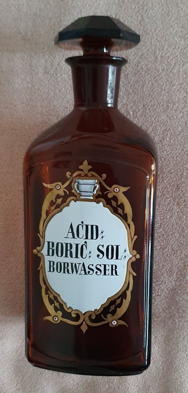 Accessori da laboratorio: 2 alte Apothekerglas Flasche - Emailliert – Usato da Kreuzlingen venduto da Rschweiz1 1