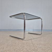 1970s Chrom-Glastisch Coffee-Table Vintage Beistelltisch