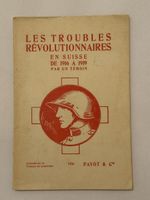 Brochure Armée Suisse Propagande Troupe révolutionnaire 
