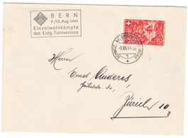 Lettre de Bern BPA A309 pour Zürich le 9.VIII.41