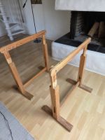2x Werkstattböcke / Malerböcke Holz (höhenverstellbar)