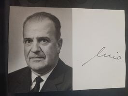 Nello Celio - alt Bundesrat - handsigniert - † 1995
