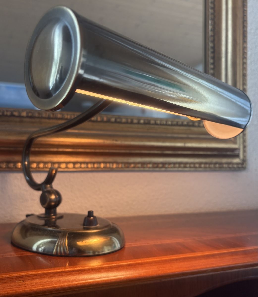 Lampade: Antike Schreibtischlampe aus Messing – Usato da Zug venduto da MulUrZg 2