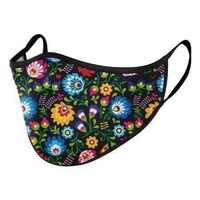 WaschbareTextilmaske mit Blumenmuster