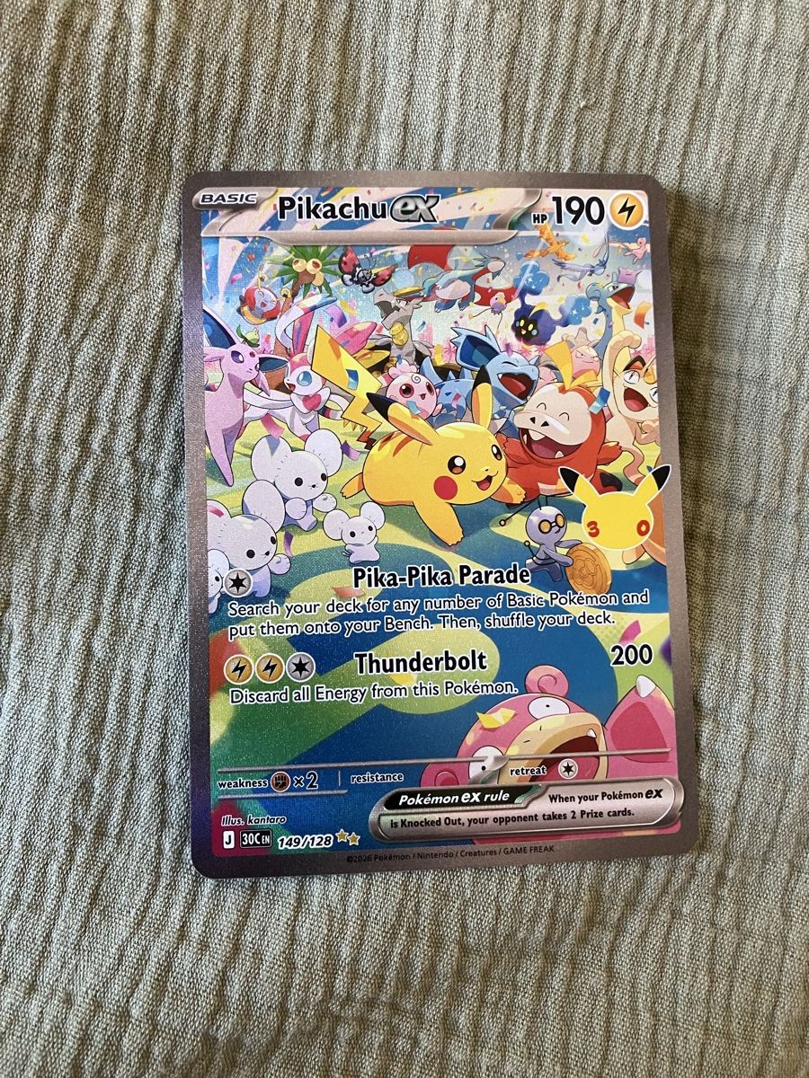 Pokémon Sammelbilder & Trading cards: Pokemon 30th celebration pikachu ex – Neu (gemäss Beschreibung) aus Olten von maiskorn
