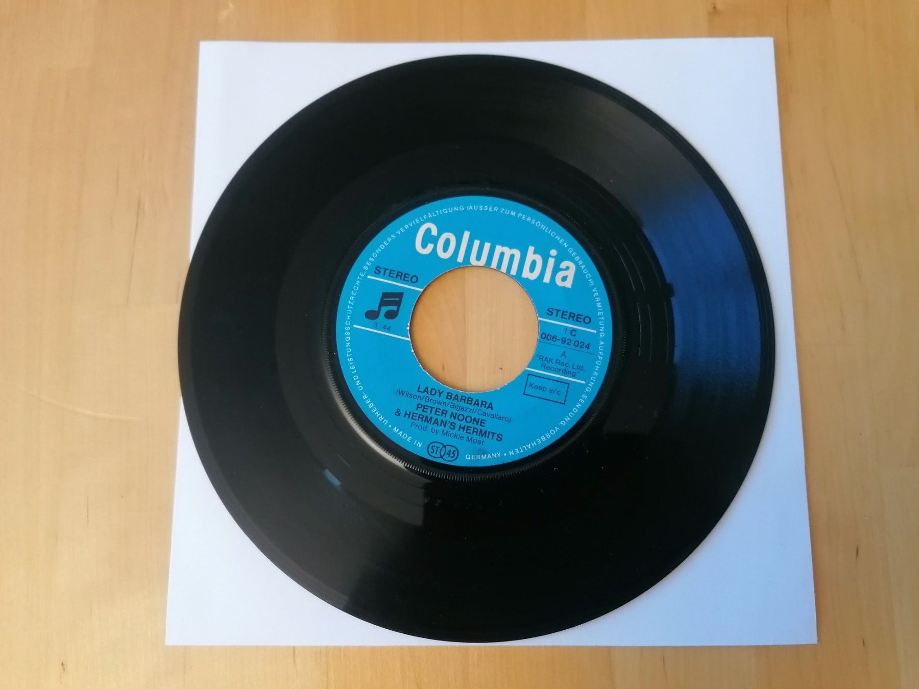 Schallplatten: Peter Noone & Herman's Hermits ‎– Lady Barbara – Gebraucht aus Emmenbrücke von lamorak