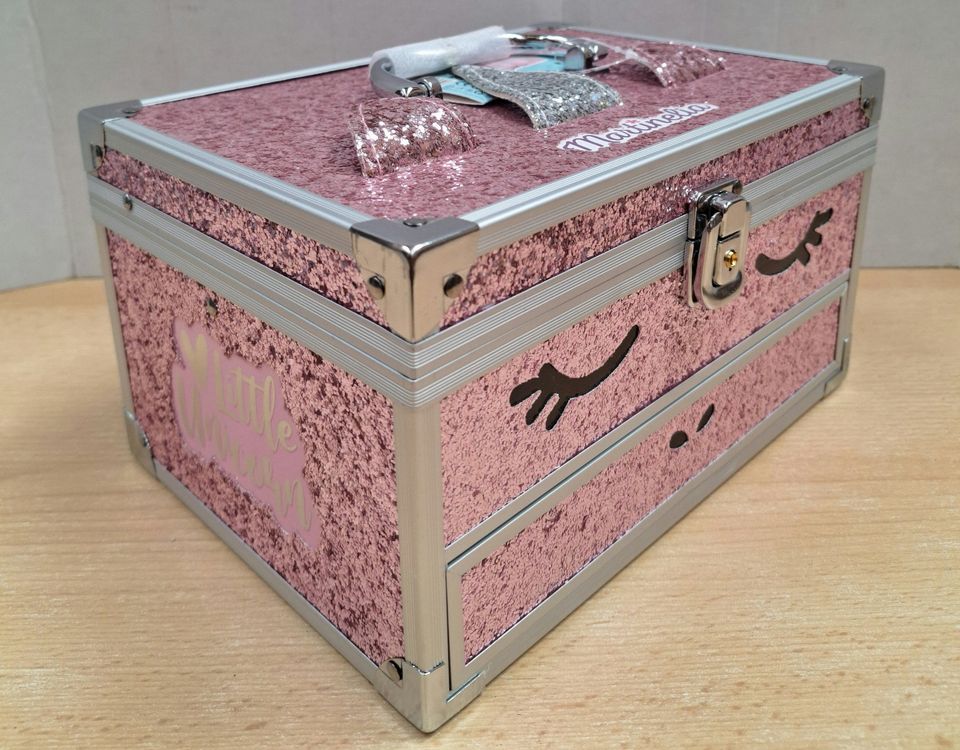 Einhorn Kosmetikkoffer – Schminktasche Mit Vielen Fächern, Für Teenager & Damen, Lila (23x17x16 Cm)