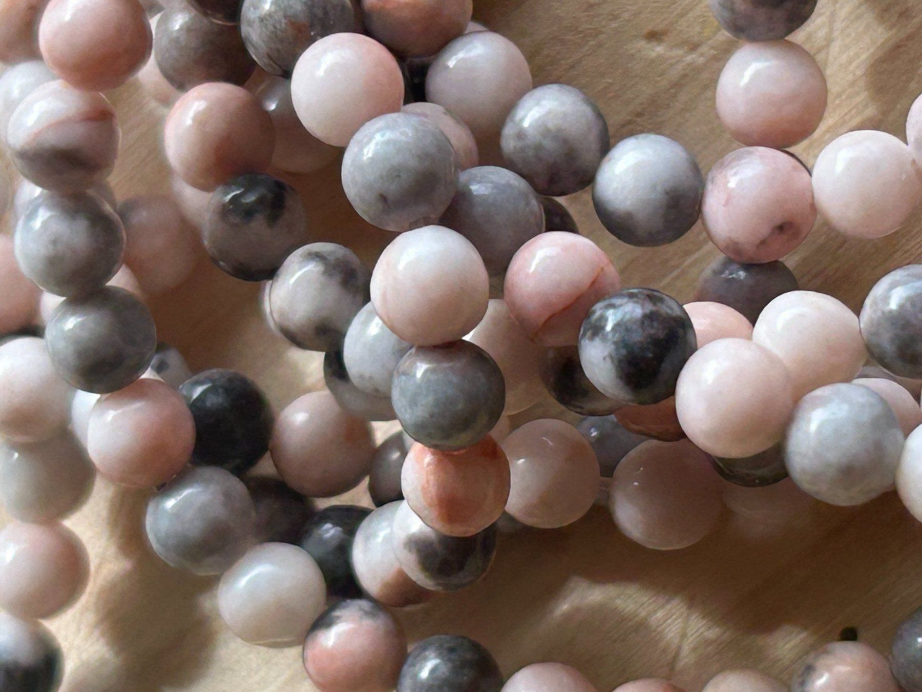 Pietre preziose: Strang echte Pink Zebra Jasper beads 4 mm – Nuovo e nell'imballaggio originale da Niederrohrdorf venduto da Ytobi 2
