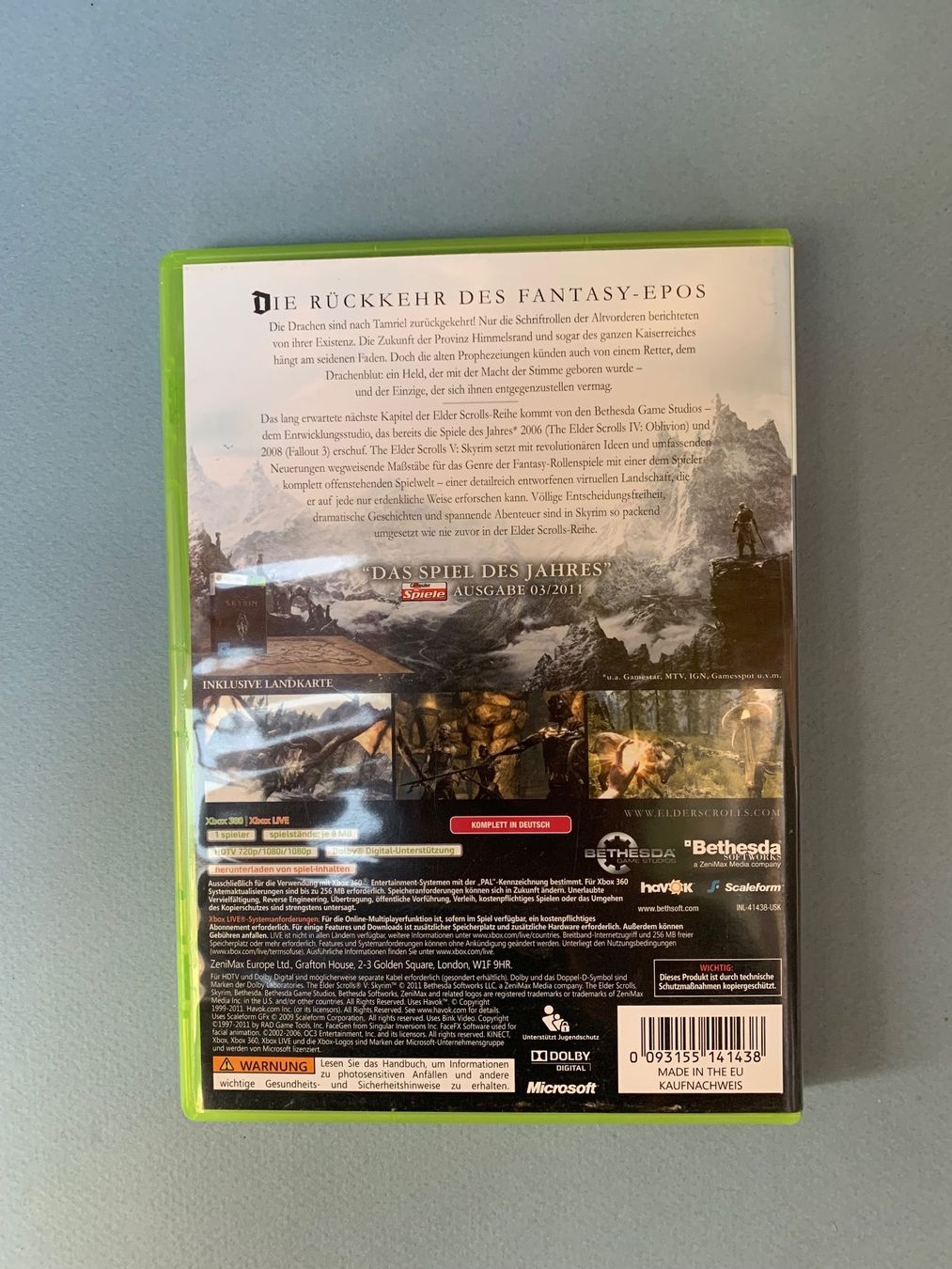 Microsoft Giochi: XBOX 360 / Skyrim – Usato da Kölliken venduto da sergesellsretro 1