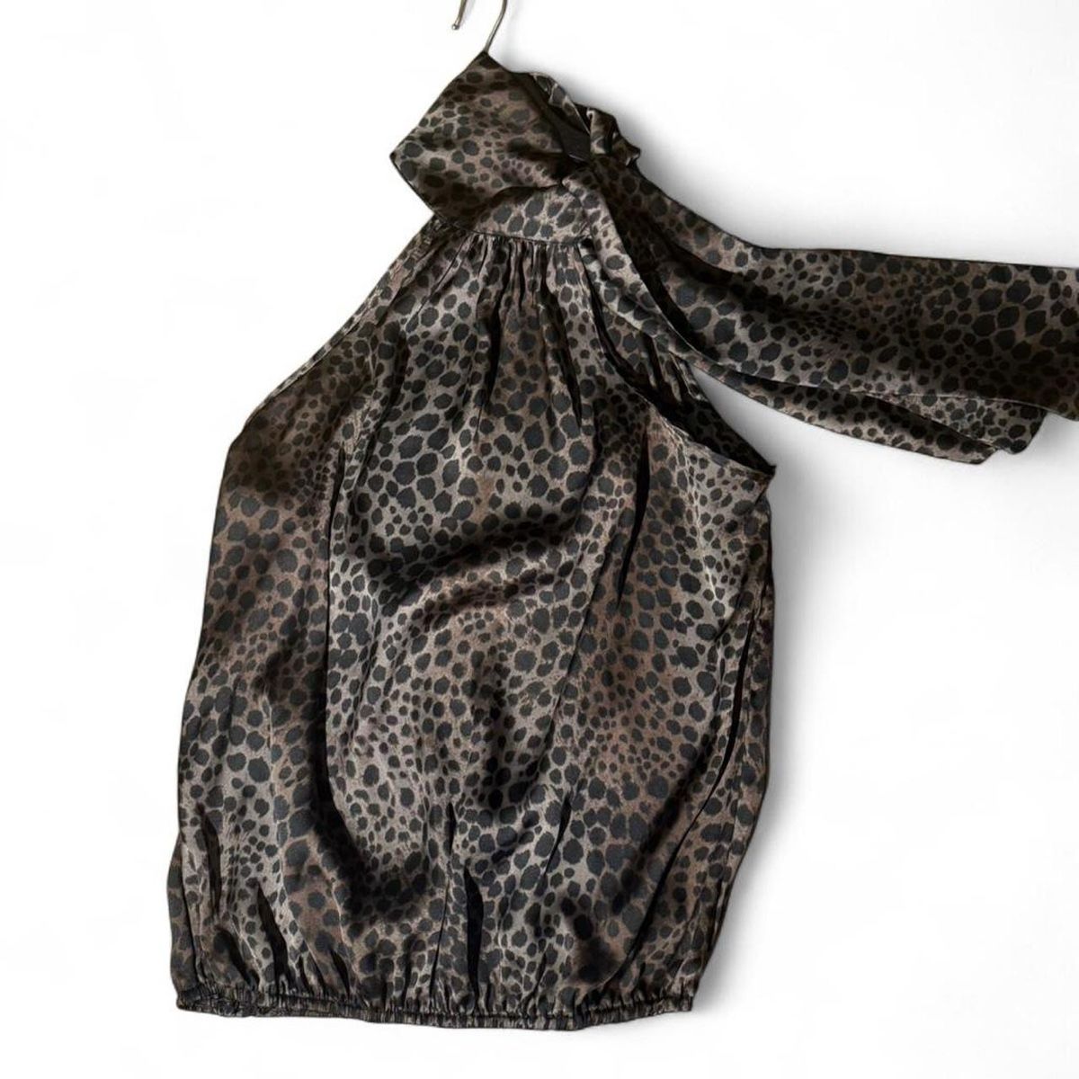 Top: Vintage Leopard Neckholder Blouse – Usato da Windisch venduto da sophieyn