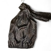 Vintage Leopard Neckholder Blouse
