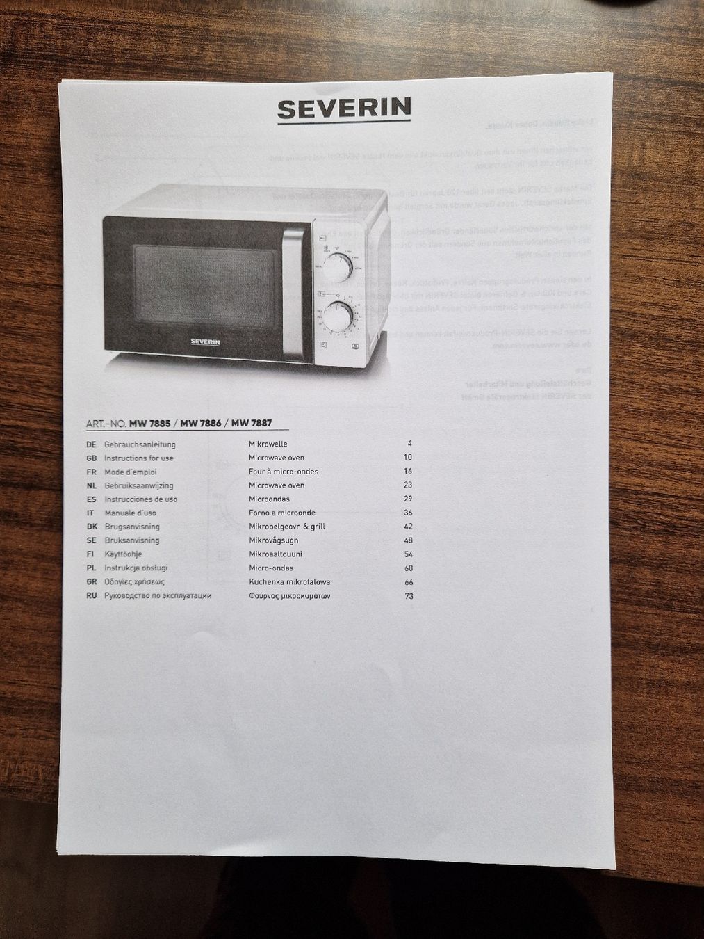 Elettrodomestici da cucina: Microwelle Marke Severin – Nuovo (secondo la descrizione) da Hofstetten BE venduto da wagenfuehrer 4