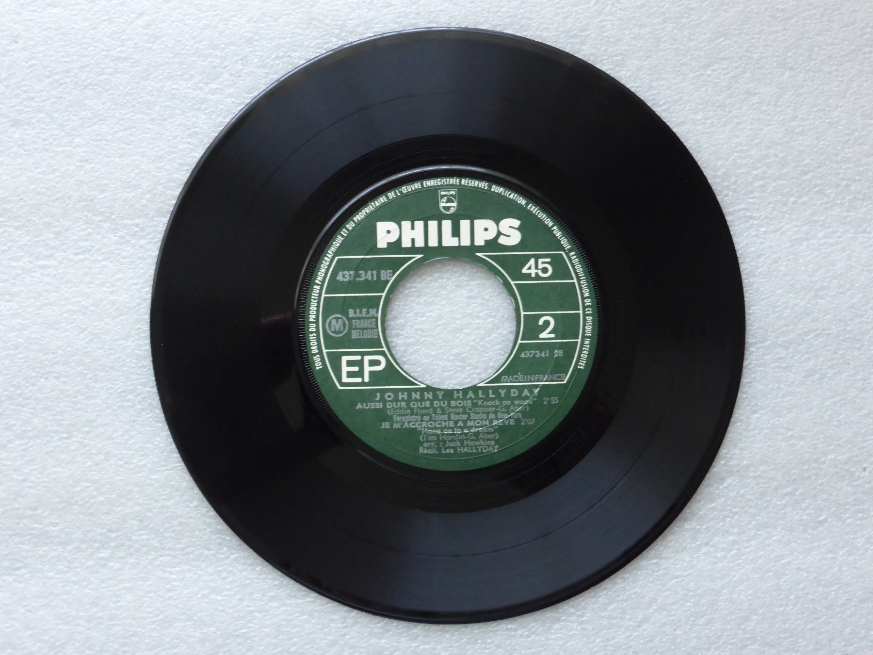 Schallplatten: Vinyl Single   EP  JOHNNY HALLYDAY – Gebraucht aus Küssnacht am Rigi von Mondkinder 2