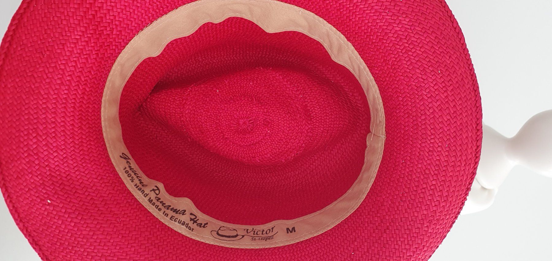 Copricapi, berretti & cappellini: Original Panama Hut rot/schwarz Gr. M – Usato da Stansstad venduto da InStyle8 6