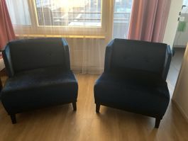 Blaue Samt Sessel, 2 Stk. Top Zustand für dein Zuhause!