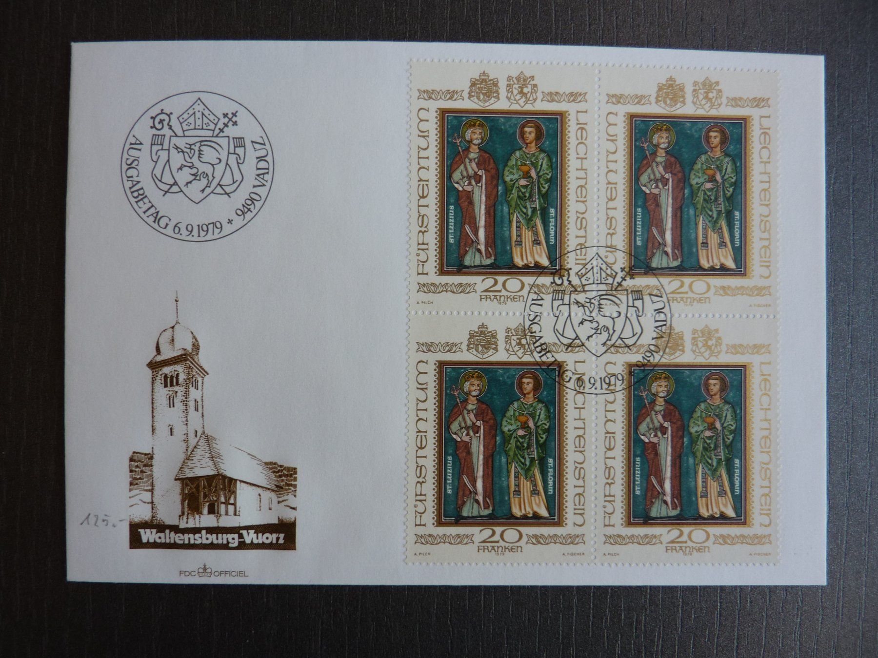 Tutti i francobolli: FL 1979 FDC  "Landespatrone",  Fr. 9.-- – Nuovo (secondo la descrizione) da Zürich venduto da Aetna14