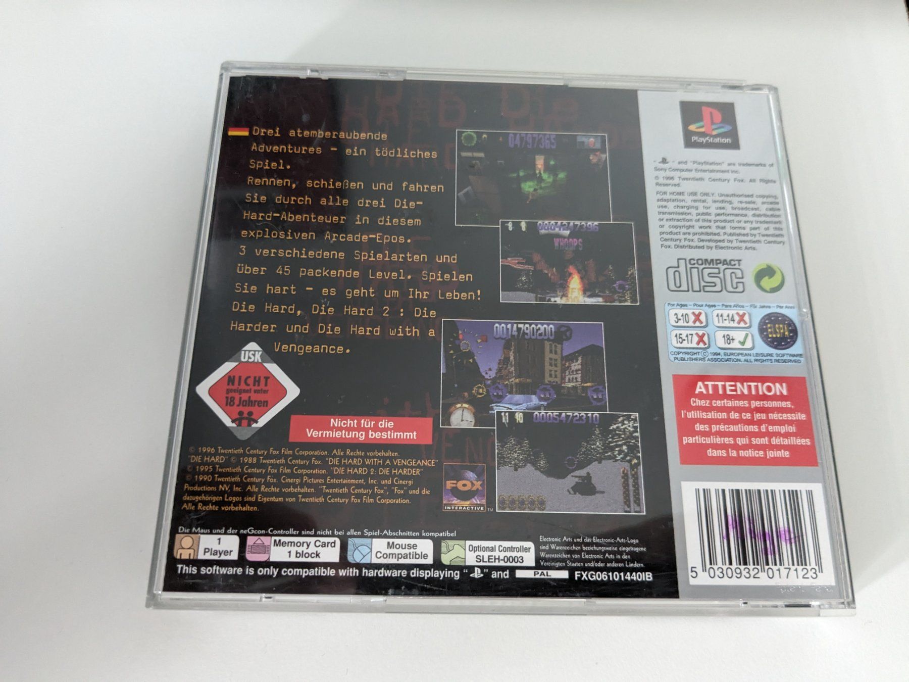 Sony Spiele: Die Hard Trilogy - PS1 Playstation 1 Game – Gebraucht aus Hünenberg See von SpecialEditionGaming 2