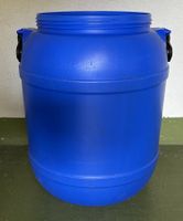 Fass blau für Lebensmittel geeignet mit Deckel ca. 50 Lt.