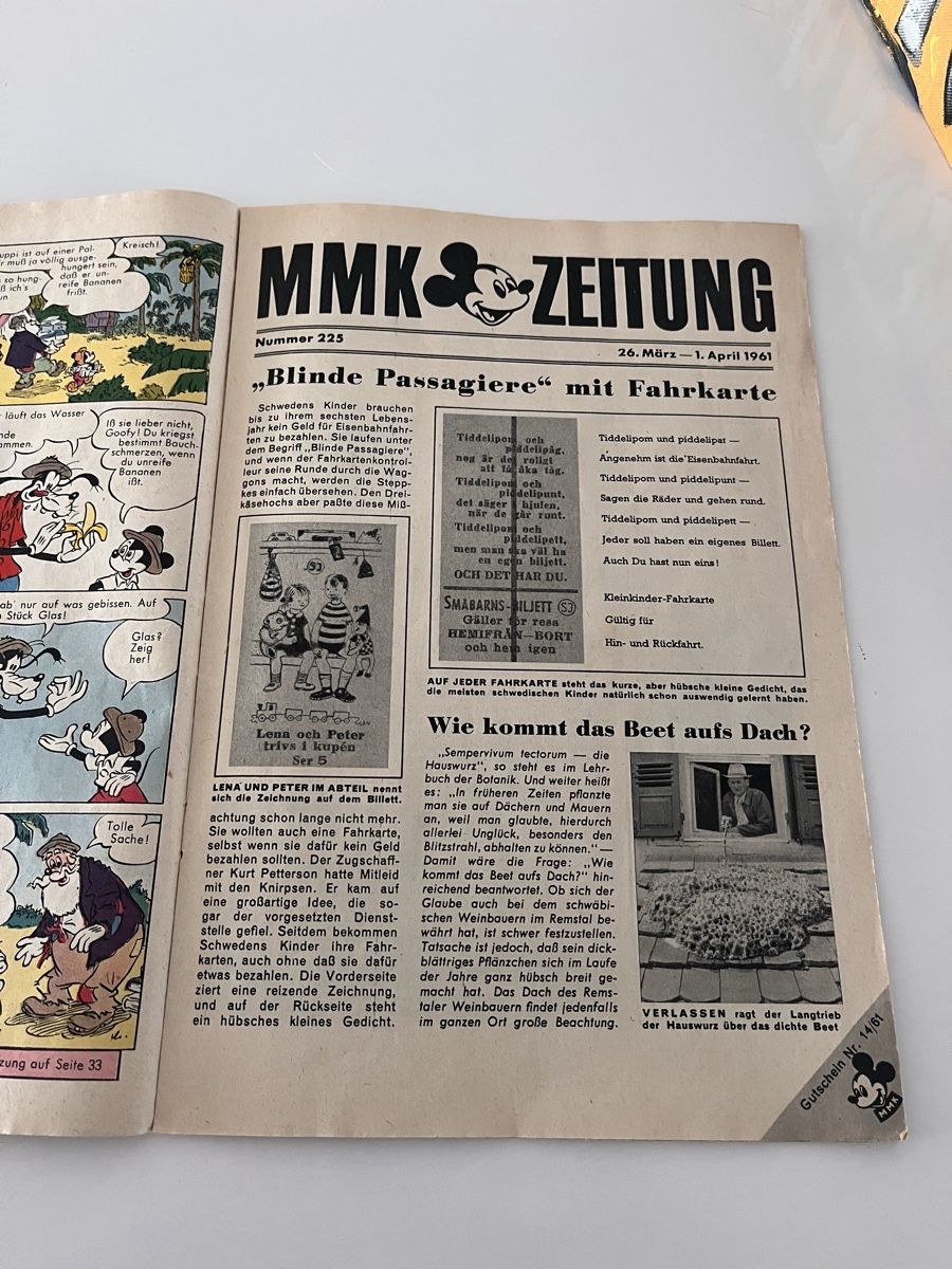 Fumetti: Micky Maus Comic 1961 Heft 14 – Usato da Recherswil venduto da Solheure66 2