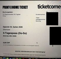 Openair St. Gallen Ticket