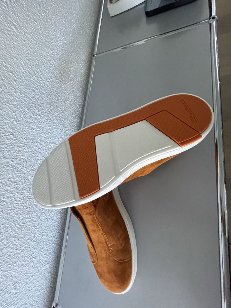 Santoni Chaussures hommes: Herren Sneaker Santoni Wildleder – Neuf avec emballage d'origine à Oberwil b. Zug par eli_q5dp 1