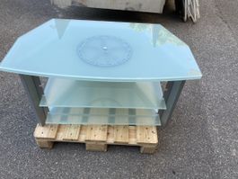 TV Möbel Glas Drehbar Salon