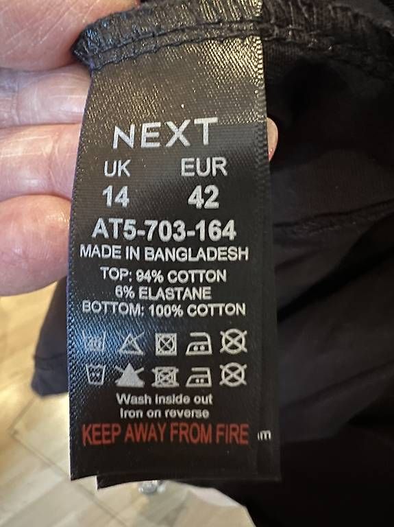 Kleider: NEXT Kleid schwarz Gr. 42  Baumwolle  – Gebraucht aus Dietikon von DStella66 4
