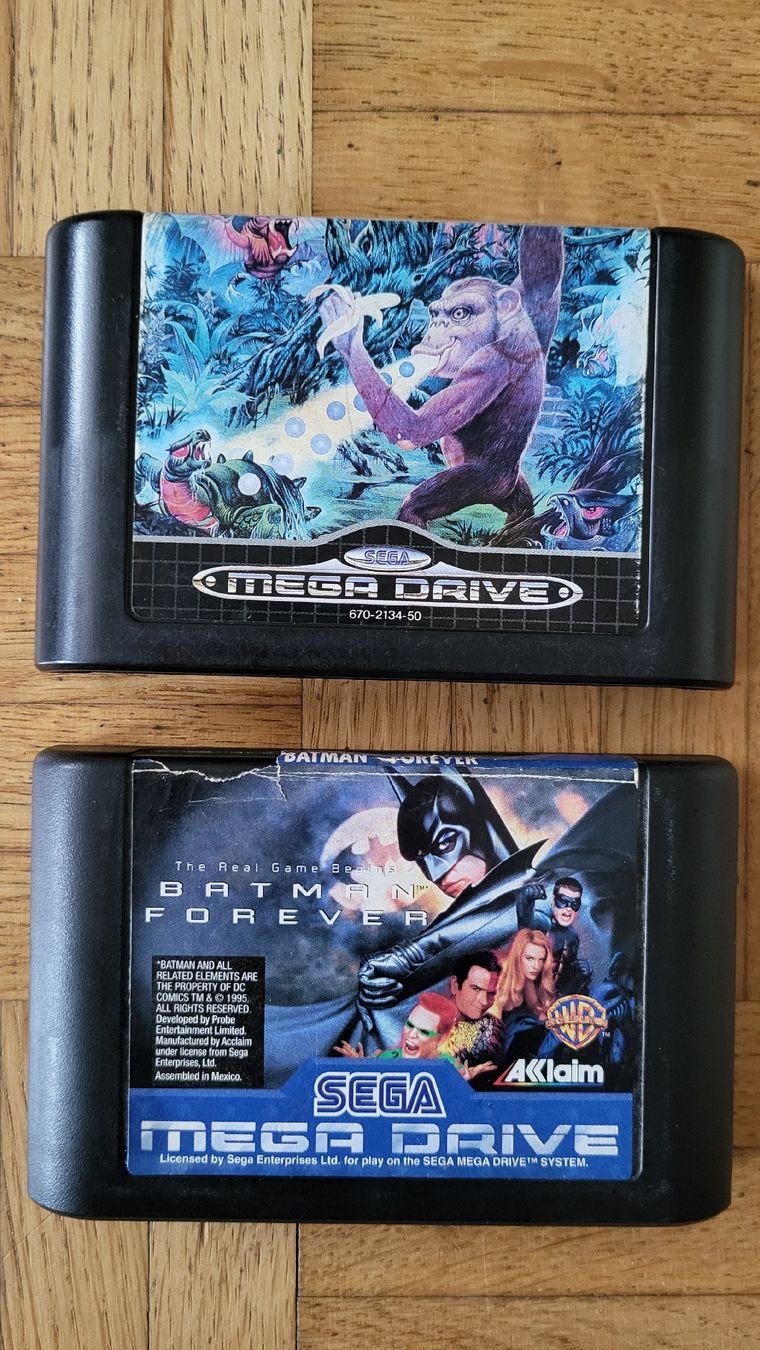 Sega Giochi: Batman Forever, Toki Going Ape Spit / Sega Mega Drive 2x – Usato da Biel/Bienne venduto da Retrohr