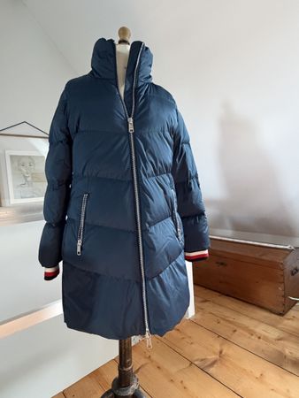 Damen Steppmantel Tommy Hilfiger blau Grösse M Zustand gut