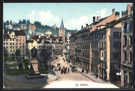 St. Gallen, Strassenpartie aus der Vogel